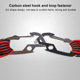 2m Elastic Strapping Rope Packing Tape for Bicycle Motorcycle Back Seat with Hook, 2m