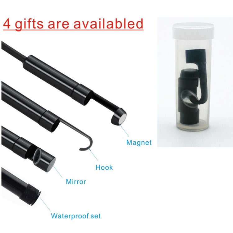 YPC110 8mm 2.0MP HD Camera WiFi Endoscope Snake Tube Inspection Camera with 8 LED, Waterproof IP68, Lens Diameter: 8mm, Length: 2m, Hard Line, 2m Hard Line