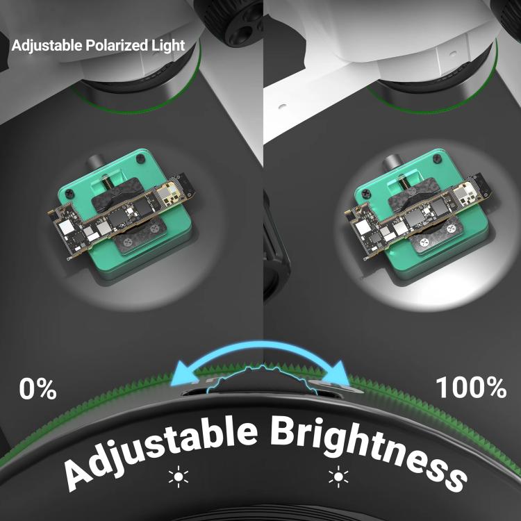 2UUL MS97 Dust-Proof / Oil Proof / Anti-Smoke Microscope Adjustable Polarized Light, 2UUL MS97