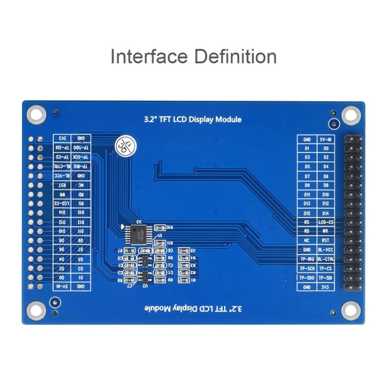 Waveshare 16498 3.2inch 320x240 Pixels Touch LCD (D), With Touch Panel And Stand-Alone Controllers, 3.2inch LCD (D)