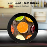 Waveshare 3.4 inch DSI Round Touch Display, 800 × 800, IPS, 10-Point Touch, 3.4 inch DSI