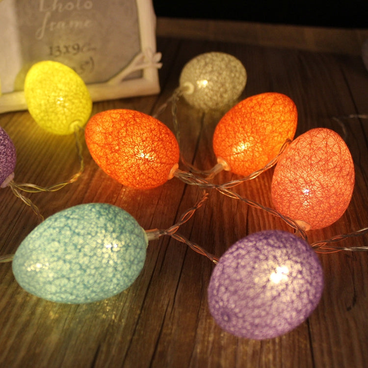 3.5m 110V 20 LEDs Cotton Thread Colour Egg Lamp String Easter Holiday Party Household Decorative Light, 3.5m 110V 3.5m 110V Colorful Light