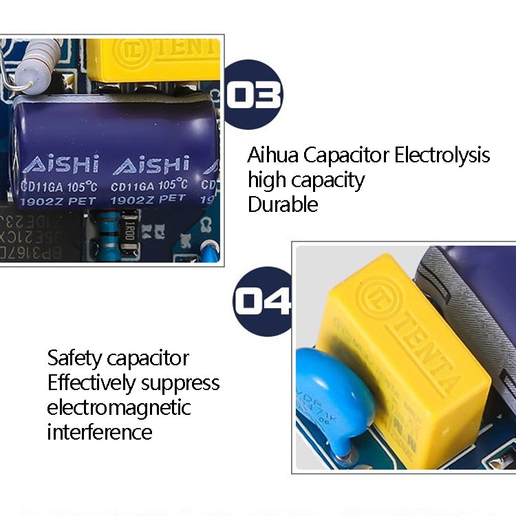 Two-Color Isolation Drive Power Supply 85-265V Wide Pressure Bulb / Downlight / Ceiling Light Drive Power Supply, 3 PCS 1-3W, 3 PCS 4-7W, 2 PCS 8-12W, 2 PCS 12-18W, 18-25W, 25-36W