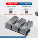 For DJI Air 3/Air 3S Battery Charger YX 3-way Charging Butler Drone Accessories, 3-way