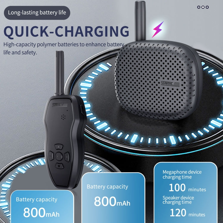 STARTRC Drone Megaphone Wireless Portable Speaker 3KM Control for DJI Mavic / Air / Mini Series, 3KM Control