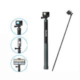 TELESIN 3M Carbon Fiber Selfie Stick Monopod With 1/4 Screw For Action Camera, 3m 3m