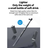 TELESIN 3M Carbon Fiber Selfie Stick Monopod With 1/4 Screw For Action Camera, 3m