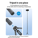 TELESIN 3M Carbon Fiber Selfie Stick Monopod With 1/4 Screw For Action Camera, 3m