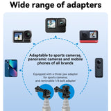 TELESIN 3M Carbon Fiber Selfie Stick Monopod With 1/4 Screw For Action Camera, 3m