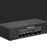 4 Input 2 Output Power Amplifier And Speaker Switcher Speaker Switch Splitter Comparator 300W Per Channel Without Loss Of Sound Quality, 4 In 2 Out