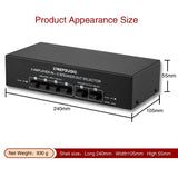 4 Input 2 Output Power Amplifier And Speaker Switcher Speaker Switch Splitter Comparator 300W Per Channel Without Loss Of Sound Quality, 4 In 2 Out