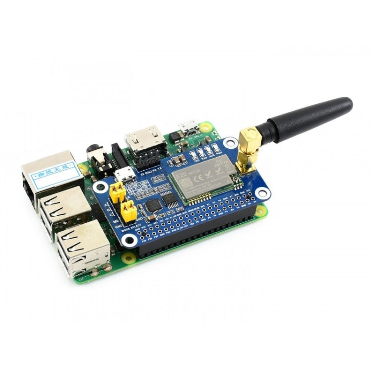 Waveshare LoRa HAT 433MHz Frequency Band for Raspberry Pi, Applicable for Europe / Asia / Africa, 433MHz 433MHz