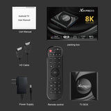 X88 Pro 13 Android 13.0 Smart TV Box with Remote Control, RK3528 Quad-Core, 4G+64GB, 4G+64GB