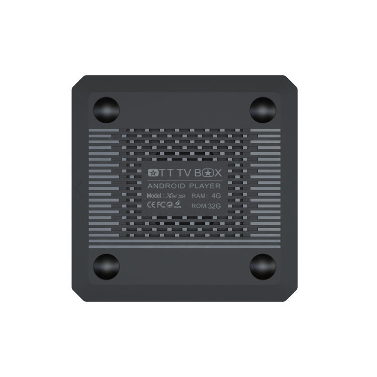 X96 X4 8K Smart TV BOX Android 11.0 Media Player with Remote Control, Amlogic S905X4 Quad Core ARM Cortex A55, RAM: 4GB, ROM: 32GB, Support 100M, Dual Band WiFi, Bluetooth, EU Plug, 4GB+32GB