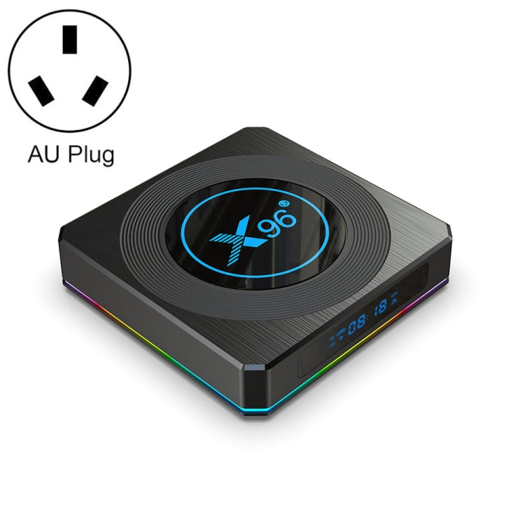 X96 X4 8K Smart TV BOX Android 11.0 Media Player with Remote Control, Amlogic S905X4 Quad Core ARM Cortex A55, RAM: 4GB, ROM: 32GB, Support 1000M, Dual Band WiFi, Bluetooth, EU Plug, 4GB+32GB 4GB+32GB EAT0276AU
