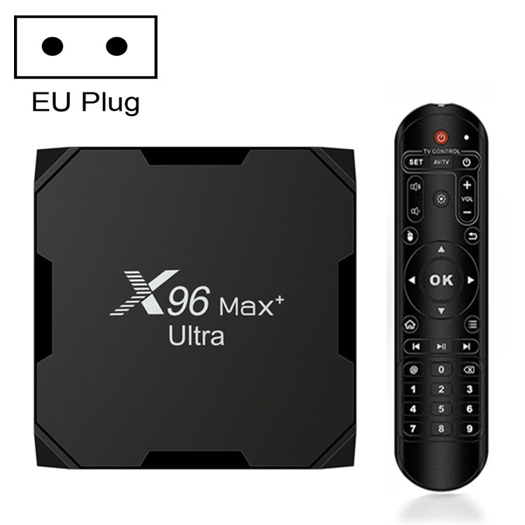 H96 Max+ Ultra 4GB+64GB Amlogic S905X4 8K Smart TV BOX Android 11.0 Media Player, 4GB+64GB, AU Plug, 4GB+64GB,EU Plug, 4GB+64GB,US Plug, 4GB+64GB,UK Plug 4GB+64GB,EU Plug