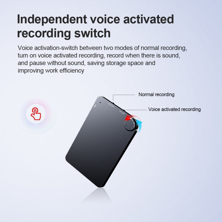 K2 Portable Ultra-thin Card Voice Recorder, 4GB, 8GB, 16GB, 32GB