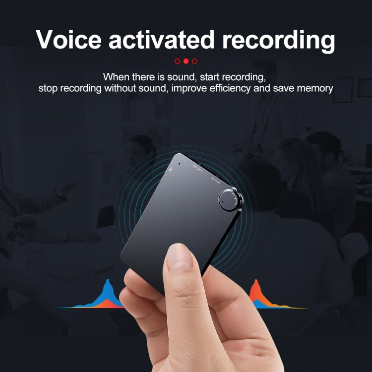 K2 Portable Ultra-thin Card Voice Recorder, 4GB, 8GB, 16GB, 32GB