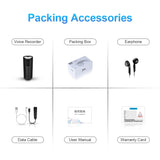 Q51 Intelligent HD Noise Reduction Remote Voice Control Recorder, 4GB, 8GB, 16GB