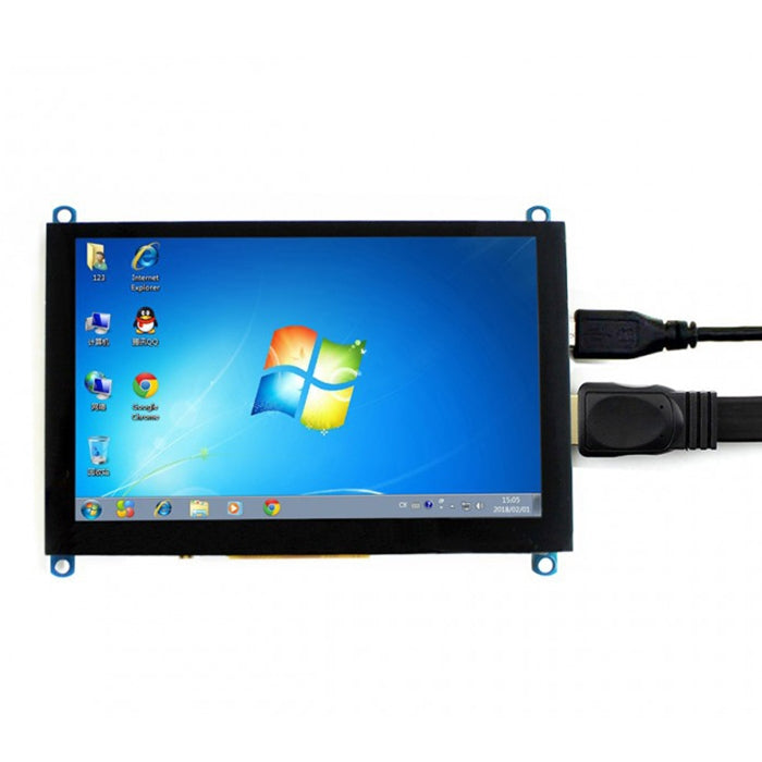 WAVESHARE 5 Inch HDMI LCD (H) 800x480 Touch Screen for Raspberry Pi Supports Various Systems, 5 Inch HDMI LCD (H) 5 Inch HDMI LCD (H)