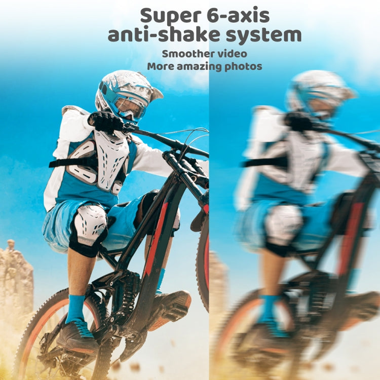 5K/30FPS WIFI HD Anti-Shake Remote Touch Dual-Screen IP68 Waterproof Sports Camera, 5K, 5K Camera + 64G Card, 5K Camera+128G Card