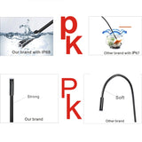 YPC110 8mm 2.0MP HD Camera WiFi Endoscope Snake Tube Inspection Camera with 8 LED, Waterproof IP68, Lens Diameter: 8mm, Length: 5m, Soft Line, 5m Soft Line