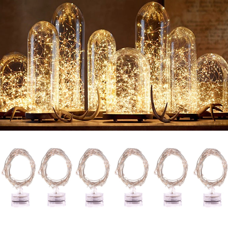 20 LEDs 2700-2900K Rope Fairy Light For Party / Holiday, Length: 2m, DC 6V, 6 PCS 2m 6 PCS 2m