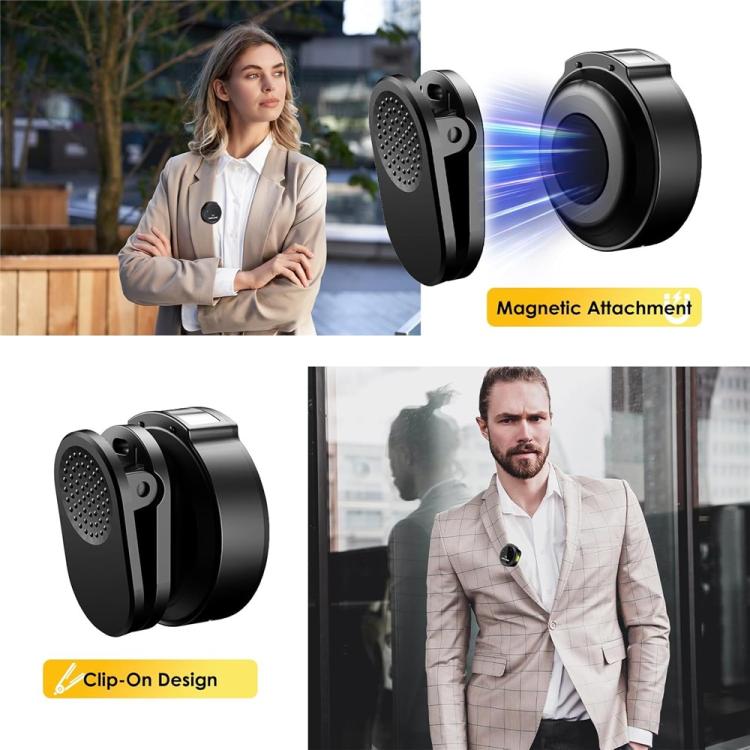 WAVLINK 608C Magnetic Lavalier Wireless Dual Microphone with 8 Pin RX Receiver, 608C