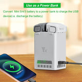 YX 65W Battery Charger For DJI Mini 5 Pro/Mini 4 Pro/Mini 3 Pro/Mini 3 Dual-Channel Charging Station, 65W