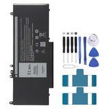 7.4V 51Wh G5M10 Li-Polymer Battery For Dell Latitude E5250 E5450 E5550 Sereis 8V5GX R9XM9 WYJC2 1KY05, 7.4V 51Wh G5M10