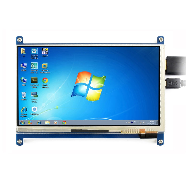 WAVESHARE 7 Inch HDMI LCD (C) 1024×600 Touch Screen for Raspberry Pi Supports Various Systems, 7 Inch HDMI LCD (C) 7 Inch HDMI LCD (C)