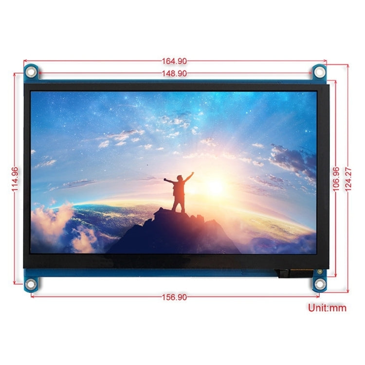WAVESHARE 7 inch HDMI LCD (H) IPS 1024x600 Capacitive Touch Screen, 7 inch