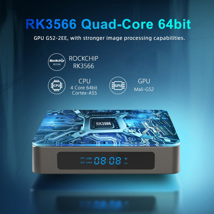 X96 X6 8K Smart TV BOX Android 11.0 Media Player, RK3566 Quad Core ARM Cortex A55, RAM: 8GB, ROM: 128GB, 8GB+128GB, EU Plug, 8GB+128GB, US Plug, 8GB+128GB, UK Plug