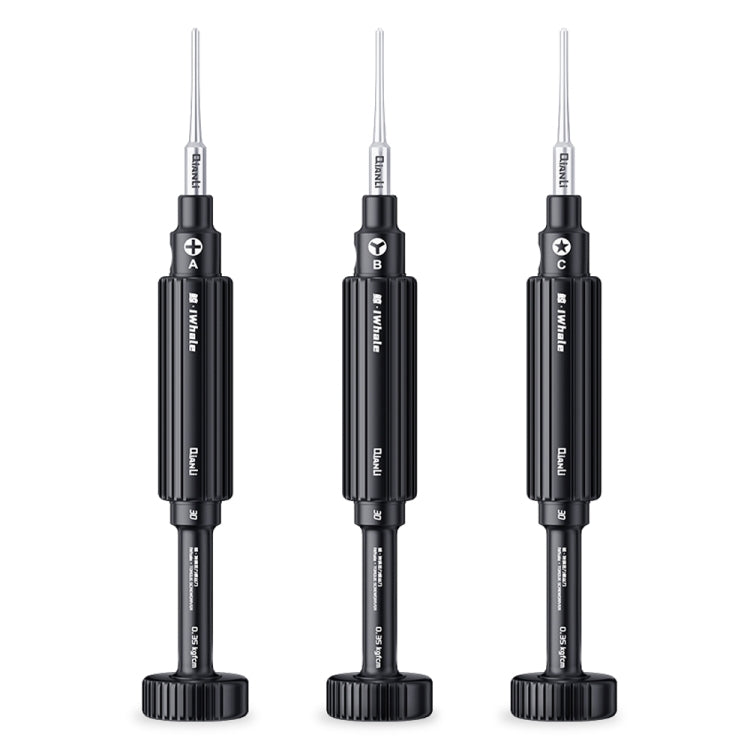 3 in 1 QianLi iWhale Special S2 Steel Magnetic Torque 3D Screwdriver, A/B/C A B C