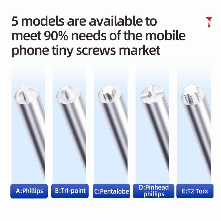 3 in 1 QianLi iWhale Special S2 Steel Magnetic Torque 3D Screwdriver, A/B/C