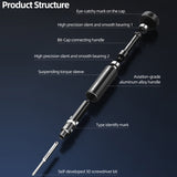 3 in 1 QianLi iWhale Special S2 Steel Magnetic Torque 3D Screwdriver, A/B/C