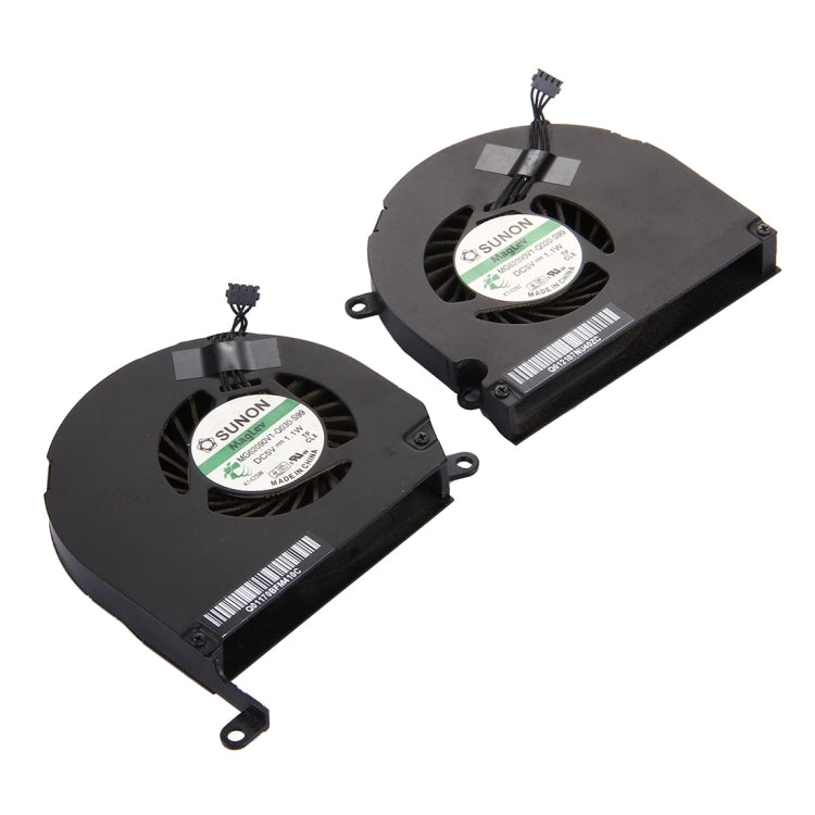 1 Pair for Macbook Pro 15.4 inch (2009 - 2011) A1286 / MB985 / MC721 / MC371 Cooling Fans (Left + Right), A1286