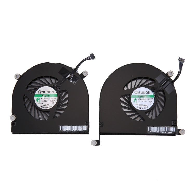 1 Pair for Macbook Pro 17 inch A1297 (2009 - 2011) Cooling Fans (Left + Right), A1297 A1297