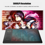 VEIKK A15 10x6 inch 5080 LPI Smart Touch Electronic Graphic Tablet, with Type-C Interface, A15 Gold, A15 Blue, A15 Red