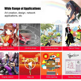 VEIKK A15 10x6 inch 5080 LPI Smart Touch Electronic Graphic Tablet, with Type-C Interface, A15 Gold, A15 Blue, A15 Red