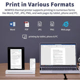 A41 203DPI Portable Tattoo Printer Office Study Bluetooth HD Thermal Printer, A41