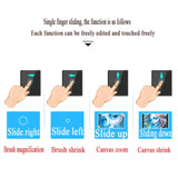 VEIKK A50 10x6 inch 5080 LPI Smart Touch Electronic Graphic Tablet, with Type-c Interface, A50