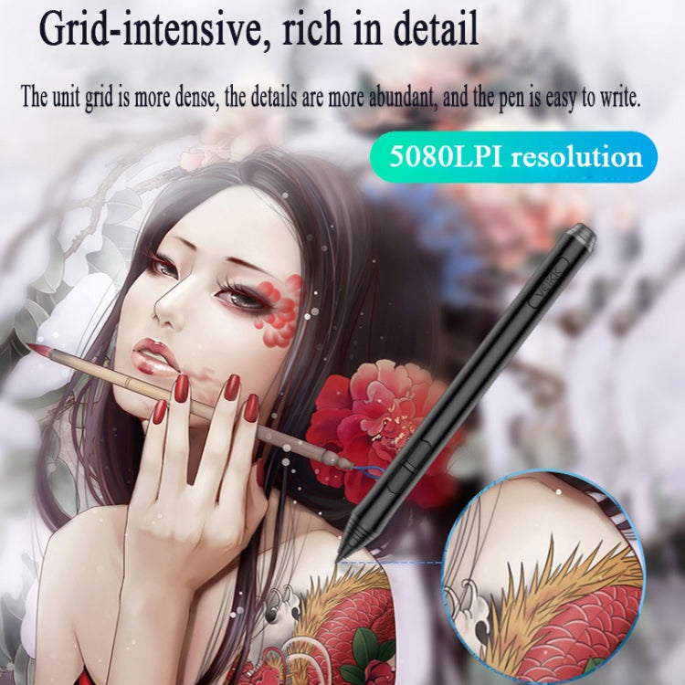 VEIKK A50 10x6 inch 5080 LPI Smart Touch Electronic Graphic Tablet, with Type-c Interface, A50