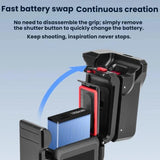 For DJI Osmo Action 6 Flymile Extended Cage Protective Frame Kit, AC6016 Black