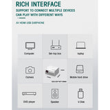 T10 1920x1080P 3600 Lumens Portable Home Theater LED HD Digital Projector, Android Version, Android Version