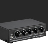3-Channel Mixer Front Stereo Amplifier High / Mid / Bass Adjuster, USB 5V Power Supply, US Plug, B056