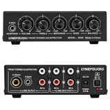 3-Channel Mixer Front Stereo Amplifier High / Mid / Bass Adjuster, USB 5V Power Supply, US Plug, B056