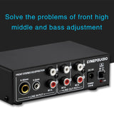 3-Channel Mixer Front Stereo Amplifier High / Mid / Bass Adjuster, USB 5V Power Supply, US Plug, B056