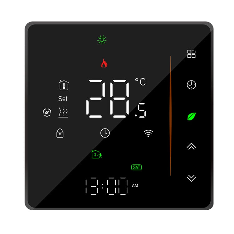 BHT-006GBLW 95-240V AC 16A Smart Home Heating Thermostat for EU Box, Control Electric Heating with Only Internal Sensor & External Sensor & WiFi Connection, BHT-006GBLW BHT-006GBLW Black
