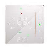 BHT-006GBLW 95-240V AC 16A Smart Home Heating Thermostat for EU Box, Control Electric Heating with Only Internal Sensor & External Sensor & WiFi Connection, BHT-006GBLW BHT-006GBLW White
